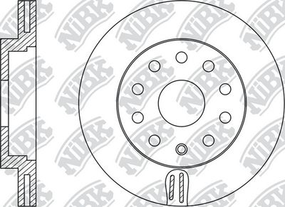 Диск тормозной передний MARSHALL M2000457