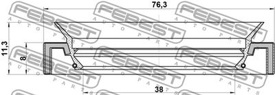 Сальник привода FEBEST 95HAY40760811R