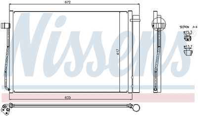 Радиатор кондиционера NISSENS 94679