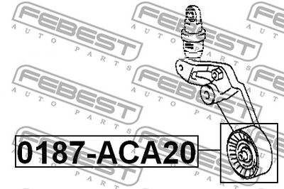Ролик натяжной комплект FEBEST 0187ACA20