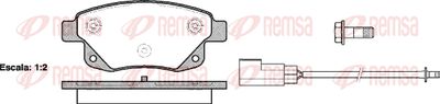 Колодки тормозные дисковые REMSA 125202