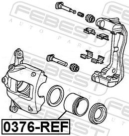 Поршень тормозного суппорта MasterKit 77A5684