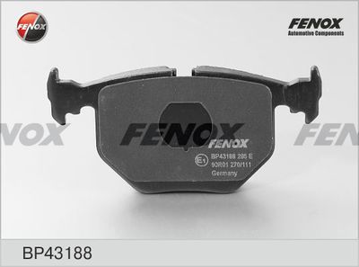 Колодки тормозные задние FENOX BP43188