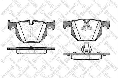 Колодки тормозные дисковые STELLOX 392060SX
