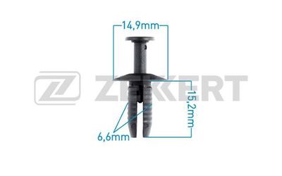 Клипса крепежная Zekkert BE2082