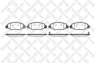 Колодки тормозные дисковые STELLOX 783012BSX