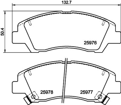 Колодки тормозные дисковые передние Nisshinbo NP6119