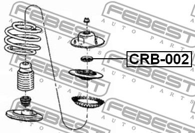 Подшипник передней опоры амортизатора FEBEST CRB002