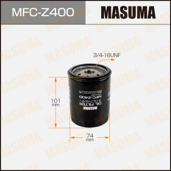 Фильтр масляный Masuma MFCZ400