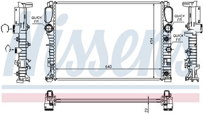 Радиатор системы охлаждения NISSENS 62792A