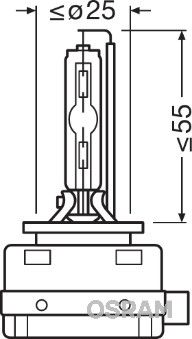 Лампа ксенон OSRAM 66140CLC