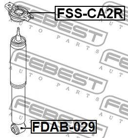 Опора амортизатора заднего FEBEST FSSCA2R