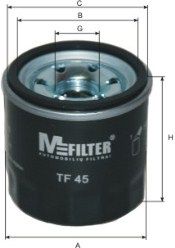 Фильтр масляный M-Filter TF45