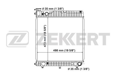 Радиатор охлаждения двигателя Zekkert MK1012