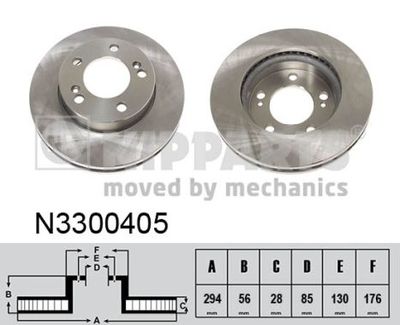 Диск тормозной NIPPARTS N3300405