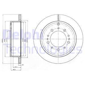 Диск тормозной задний DELPHI BG4275