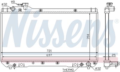 Радиатор системы охлаждения NISSENS 64706