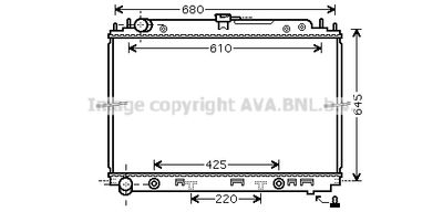 Радиатор системы охлаждения AVA DNA2297