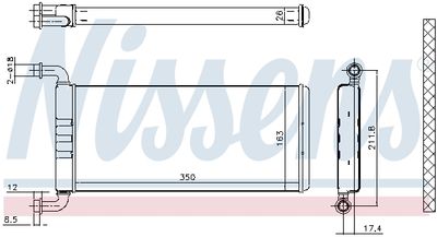 Радиатор отопителя NISSENS 72041