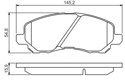 Колодки тормозные дисковые BOSCH 0986495253