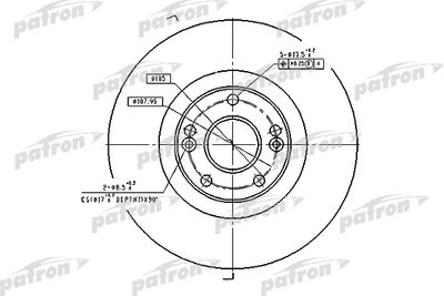 Диск тормозной передний PATRON PBD4179