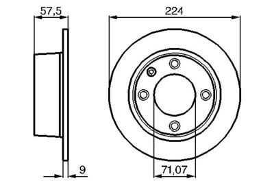 Диск тормозной BOSCH 0986478604