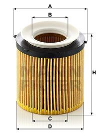 Фильтр масляный MANN-FILTER HU8002Y