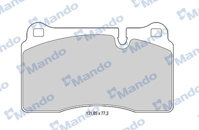 Колодки тормозные дисковые передние Mando MBF015390
