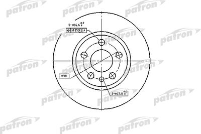 Диск тормозной передний PATRON PBD2754