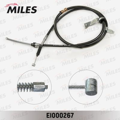 Трос стояночного тормоза левый Miles EI000267