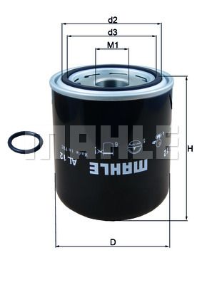 Фильтр осушителя MAHLE AL12