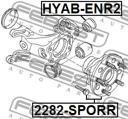 Ступица задняя FEBEST 2282SPORR