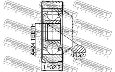ШРУС карданного вала FEBEST 1211TERSHA