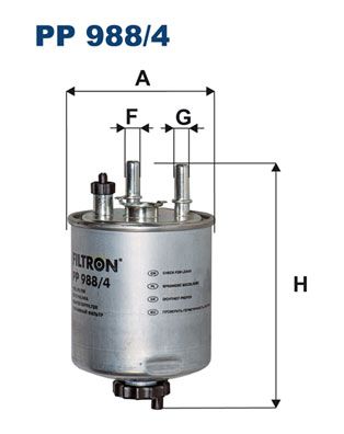 Фильтр топливный FILTRON PP9884