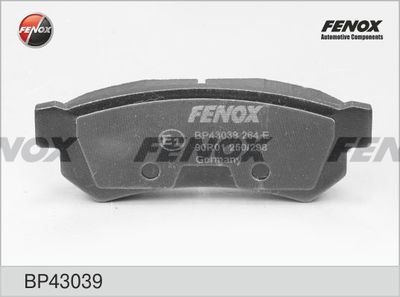 Колодки тормозные дисковые FENOX BP43039