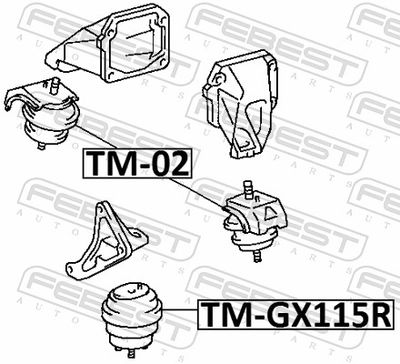 Подушка двигателя ZENTPARTS Z13451