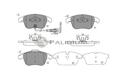 Колодки тормозные передние VAG 5N0698151D