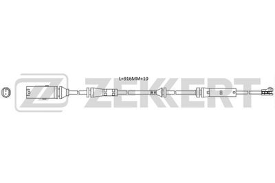 Датчик износа тормозных колодок Zekkert BS8129