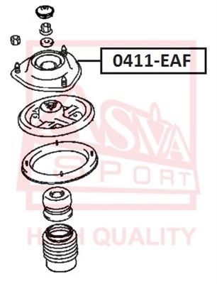 Опора амортизатора переднего ASVA 0411EAF