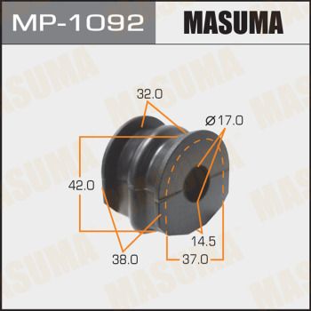 Втулка стабилизатора заднего Masuma MP1092