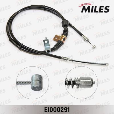 Трос стояночного тормоза левый Miles EI000291