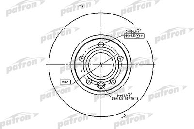 Диск тормозной передний PATRON PBD2810