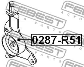 Ролик натяжной комплект FEBEST 0287R51