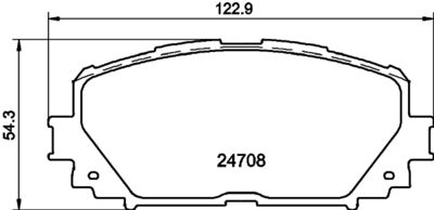 Колодки тормозные дисковые Nisshinbo NP1060