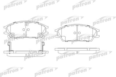 Колодки тормозные дисковые PATRON PBP435