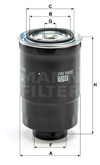 Фильтр топливный MANN-FILTER WK9406X