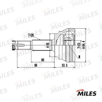 ШРУС наружный Miles GA20463
