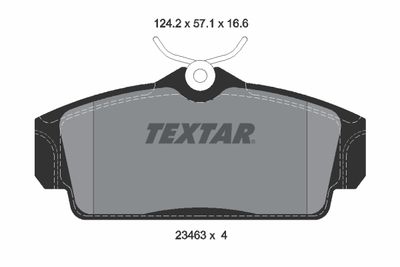 Колодки тормозные TEXTAR 2346302