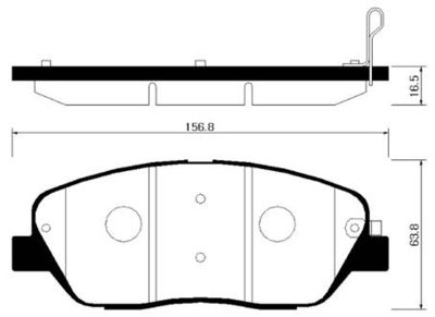 Колодки тормозные дисковые передние HSB HP1042