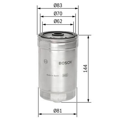 Фильтр топливный BOSCH 1457434314
